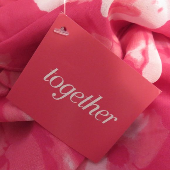 Together (Sears):  Pink Blouse with Flowers - Picture 8 of 8